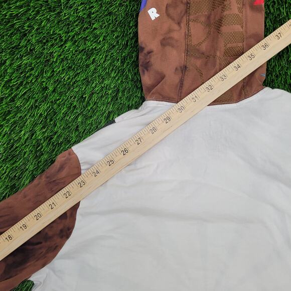 NIKE Pinwheel Crop-Top Hoodie Womens M/L 20x20 Baggy Boxy Lightweight Knit - Picture 3 of 12